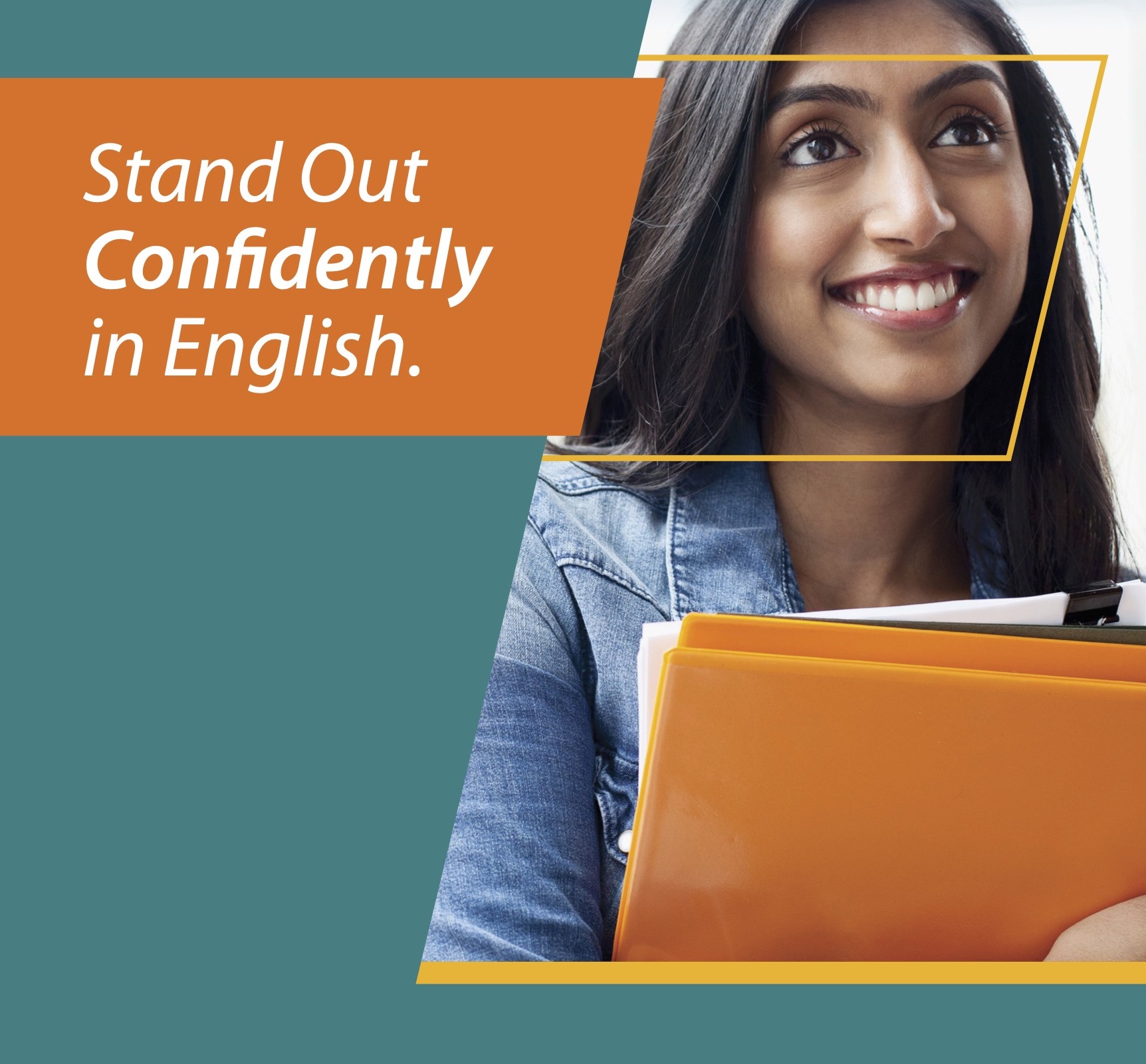 TOEFL Stand Out Confident in English Poster